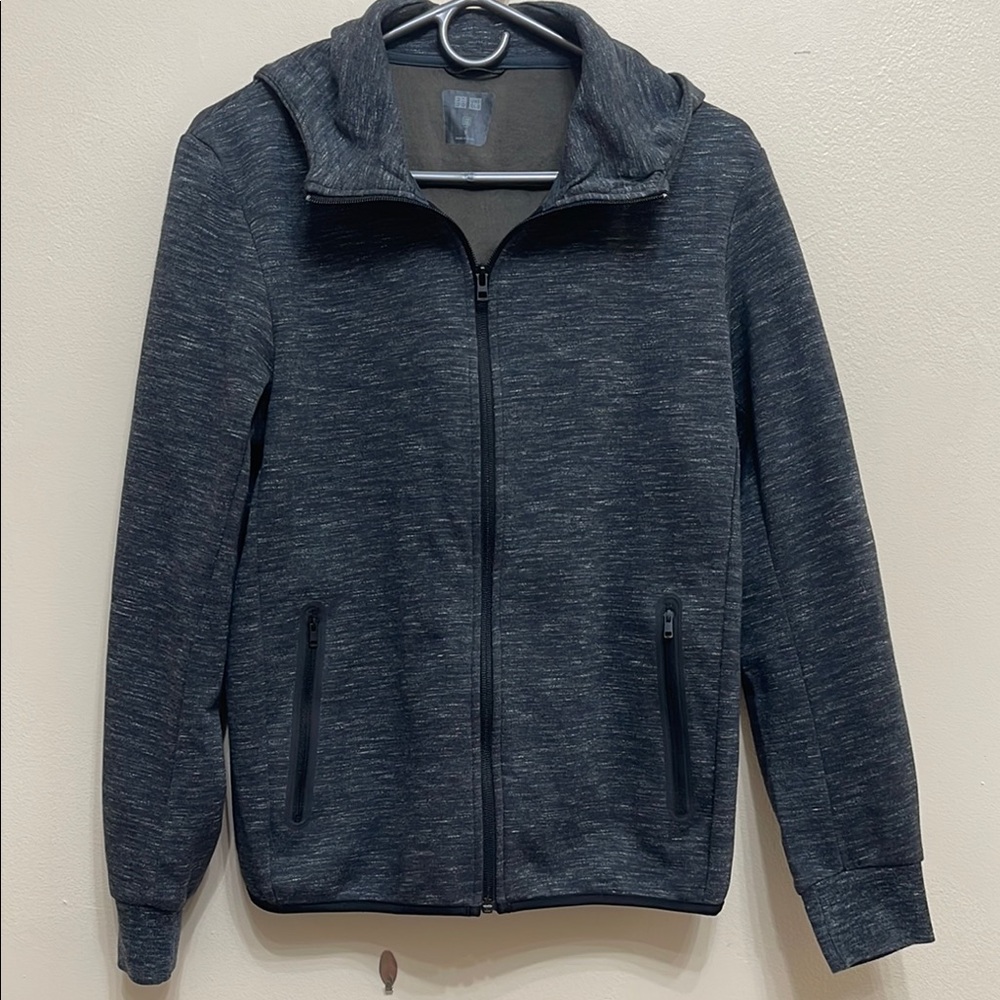 Uniqlo Charcoal Gray Zip-Up Hoodie